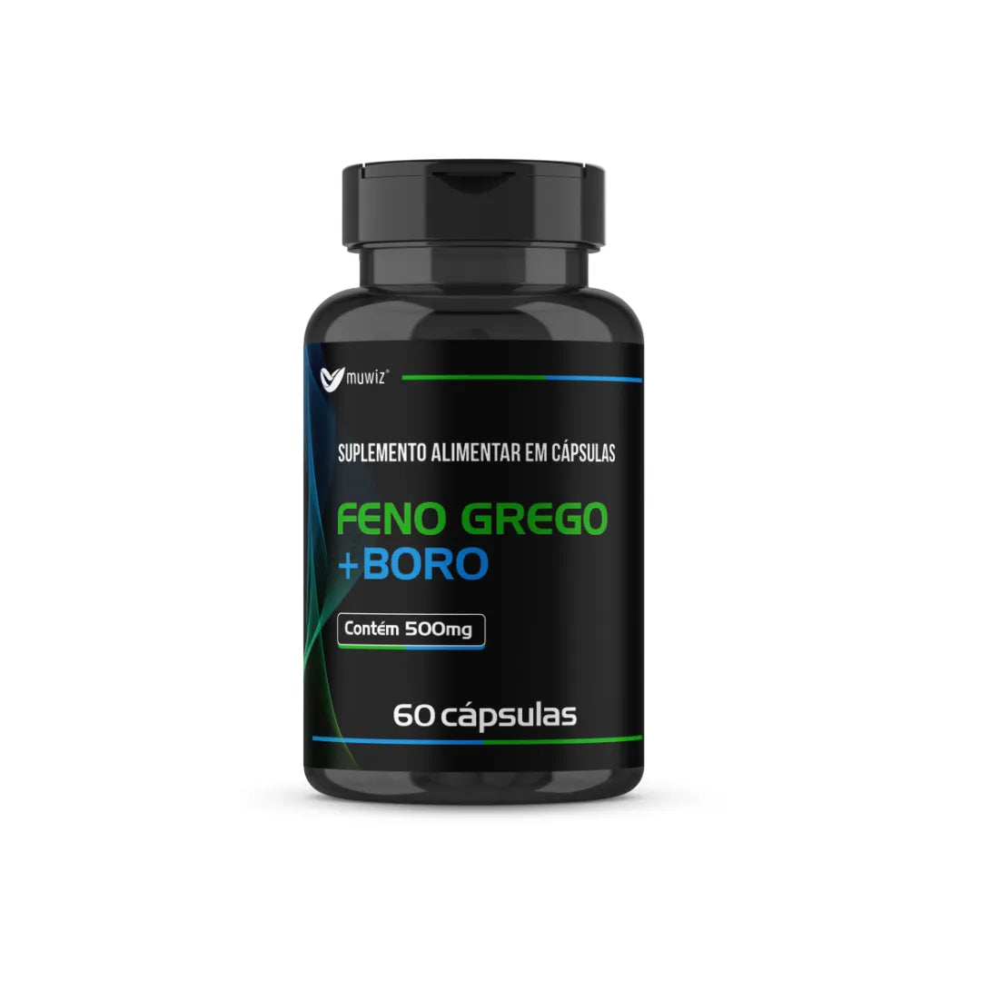 Feno-Grego-Boro-500mg-C/60-Cáps-(LANÇAMENTO)