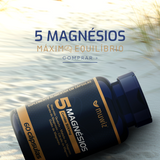 5 Mágnésios 500mg 120 Cápsulas