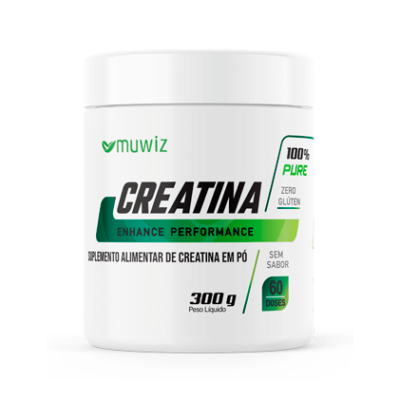 Creatina Monohidratada 100% Pura 300g (Dose 5g) - Muwiz