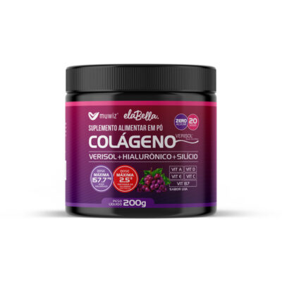 Colágeno ElaBella em Pó - Sabor Uva